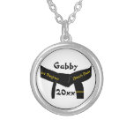 Martial Arts 1st Degree Black Belt Necklace