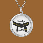 Martial Arts 2nd Degree Black Belt Necklace necklaces