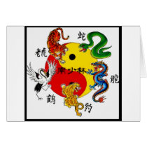MARTIAL ARTS 5 ANIMALS CARD