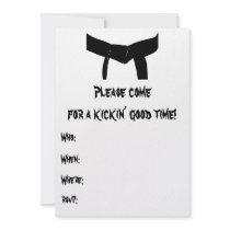 Martial Arts Birthday Party Invitation