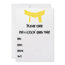 Martial Arts Birthday Party Invitation