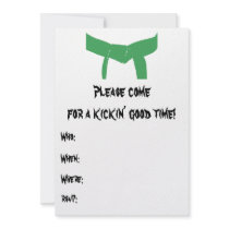 Martial Arts Birthday Party Invitation
