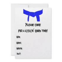 Martial Arts Birthday Party Invitation
