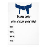 Martial Arts Birthday Party Invitation