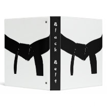 Martial Arts Black Belt binders