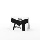 Martial Arts Black Belt Birthday Card