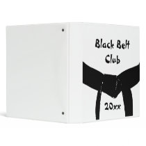 Martial Arts Black Belt Club binders