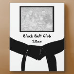 Martial Arts Black Belt Club Photo Plaque plaques