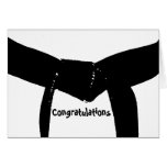 Martial Arts Black Belt Congratulations Card
