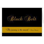 Martial Arts Black Belt Congratulations Card