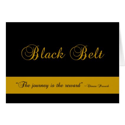 Martial Arts Black Belt Congratulations Card