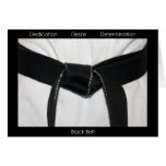 Martial Arts Black Belt Congratulations Greeting Card