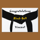 Martial Arts Black Belt Congratulations Yard Sign yard signs