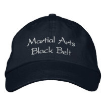 Martial Arts Black Belt Hat embroidered hats