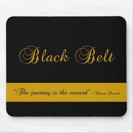 Martial Arts Black Belt Journey Mousepad
