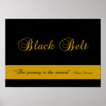 Martial Arts Black Belt Journey Poster Print