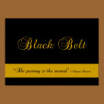Martial Arts Black Belt Journey Poster Print posters