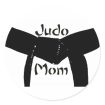Martial Arts Black Belt Judo Mom Sticker