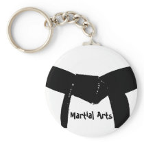 Martial Arts Black Belt Keychain
