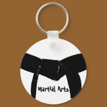 Martial Arts Black Belt Keychain
