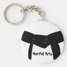 Martial Arts Black Belt Keychain