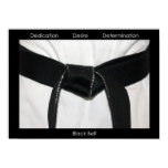 Martial Arts Black Belt Motivational Poster Print