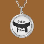 Martial Arts Black Belt Necklace necklaces