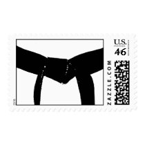 Martial Arts Black Belt Postage Stamp