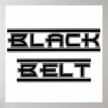 Martial Arts Black Belt Poster Print