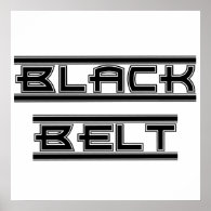 Martial Arts Black Belt Poster Print
