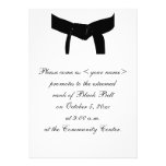 Martial Arts Black Belt Promotion Test Invitation