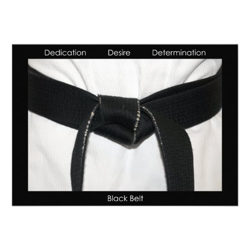 Martial Arts Black Belt Promotion Test Invitation