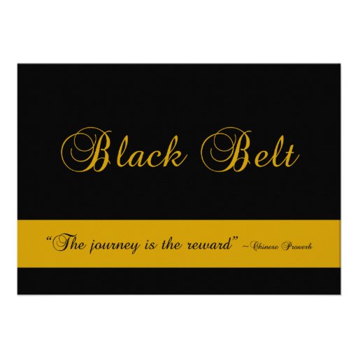 Martial Arts Black Belt Promotion Test Invitation