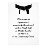 Martial Arts Black Belt Promotion Test Invitation
