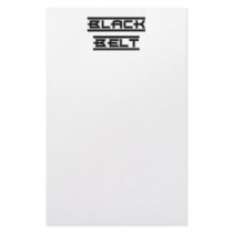Martial Arts Black Belt Stationery