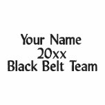 Martial Arts Black Belt Team Polo Shirt