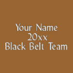 Martial Arts Black Belt Team Track Jacket embroidered shirts