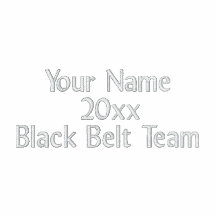 Martial Arts Black Belt Team Track Jacket