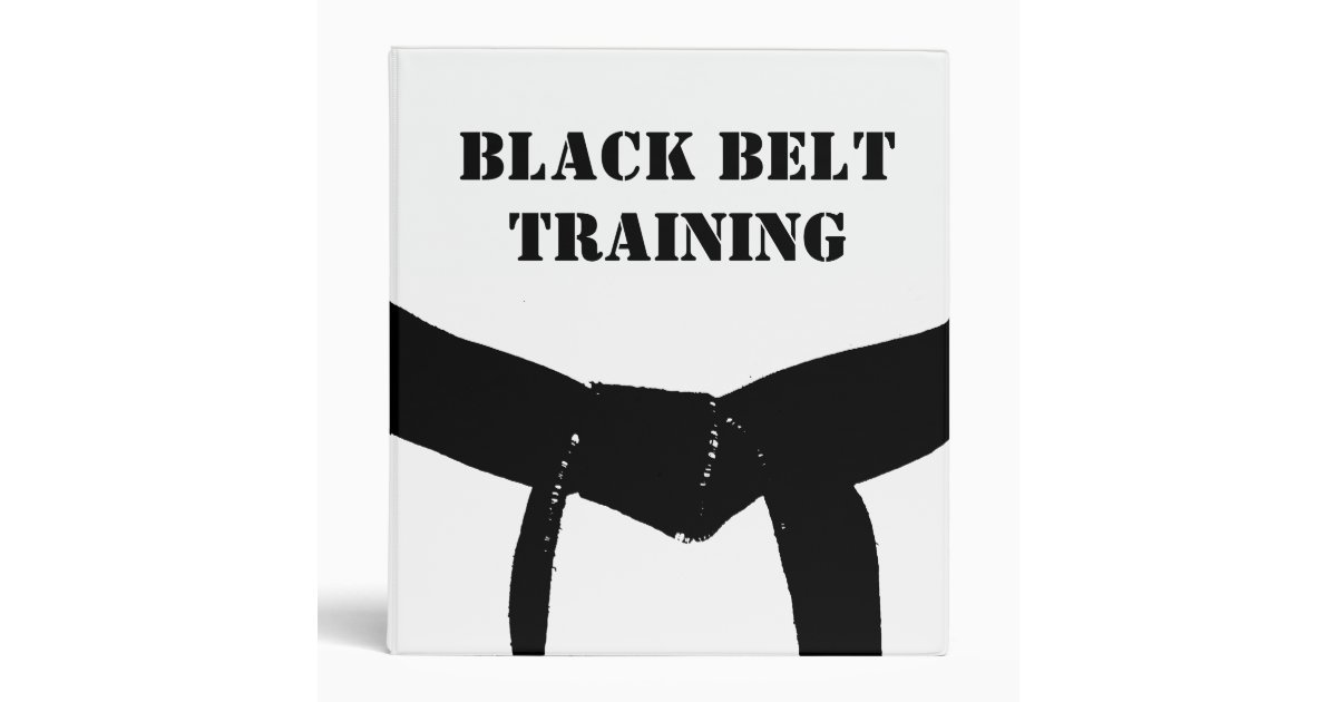 Martial Arts Black Belt Test Training Binder
