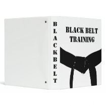 Martial Arts Black Belt Training 1" binders