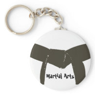 Martial Arts Brown Belt Keychain
