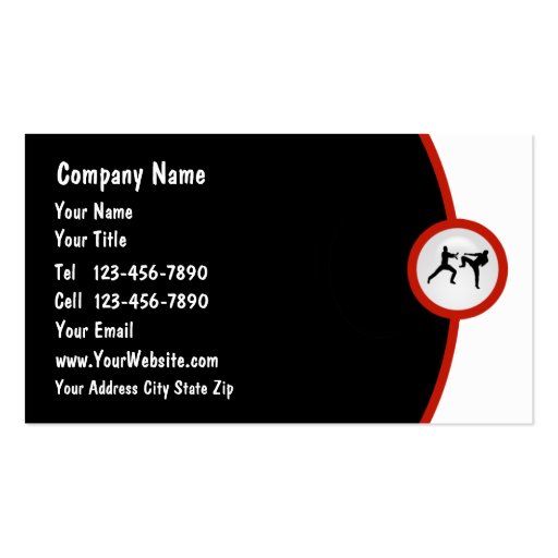 Martial Arts Business Card