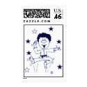 Martial Arts Celebration Boy Postage Stamps