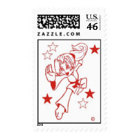 Martial Arts Celebration Girl Postage Stamps stamp