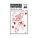 Martial Arts Celebration Girl Postage Stamps
