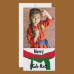 Martial Arts Christmas Photo Card photo cards