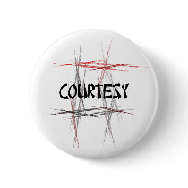 Martial Arts Courtesy Pinback Buttons