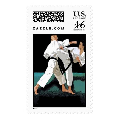 Martial Arts Customizable Stamp by GreetingsCards