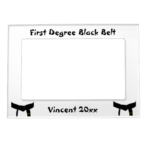 Martial Arts First Degree Black Belt Picture Frame Zazzle
