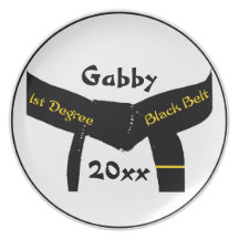 Martial Arts First Degree Black Belt Plate